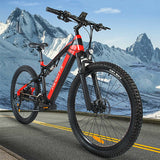 6 48V 1000W 19.2Ah Electric Bicycle 27.5"x2.4 Adult E-Mountain Bike Men Assisted Electric Bike Hudraulic Brake Ebike Hedatx TX19