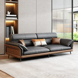 Office sofa leather business reception hall reception area negotiation simple modern light luxury coffee table combination set