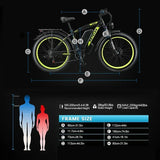 4 Electric Bicycle KETELES K800 2000W High power motor 48v 23ah Battery adult Electric Bike 26 inch tire Mountain off-road ebike