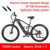 Nathaniel Electric Bike 48V 27.5-inch dirt bike with soft-tail shock absorbers Mountain Bike 20Ah lithium battery electric bike