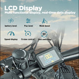1 OTIDA New RX60 1500W45KM/H 27.5 Inch 2.8 Tire Electric Bike 48V15AH Lithium Battery Mountain Electric Bicycle 21 Speed