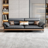 Office sofa leather business reception hall reception area negotiation simple modern light luxury coffee table combination set