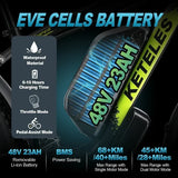 Electric Bicycle KETELES K800 2000W High power motor 48v 23ah Battery adult Electric Bike 26 inch tire Mountain off-road ebike