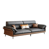 Office sofa leather business reception hall reception area negotiation simple modern light luxury coffee table combination set