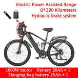 Nathaniel Electric Bike 48V 27.5-inch dirt bike with soft-tail shock absorbers Mountain Bike 20Ah lithium battery electric bike