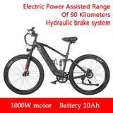 Nathaniel Electric Bike 48V 27.5-inch dirt bike with soft-tail shock absorbers Mountain Bike 20Ah lithium battery electric bike